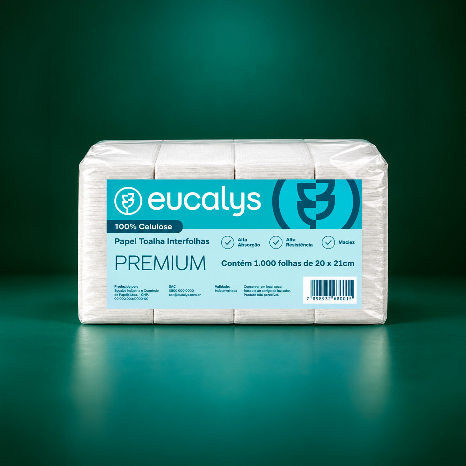 Papel Toalha Interfolha Premium Eucalys